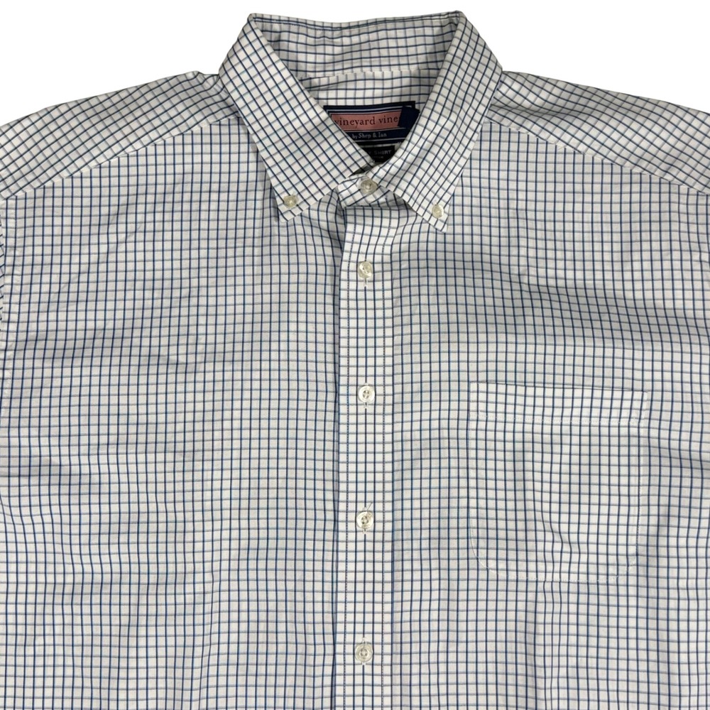 Vineyard Vines Murray‎ Shirt Mens XL Button Down Checkered Plaid Long Sleeve